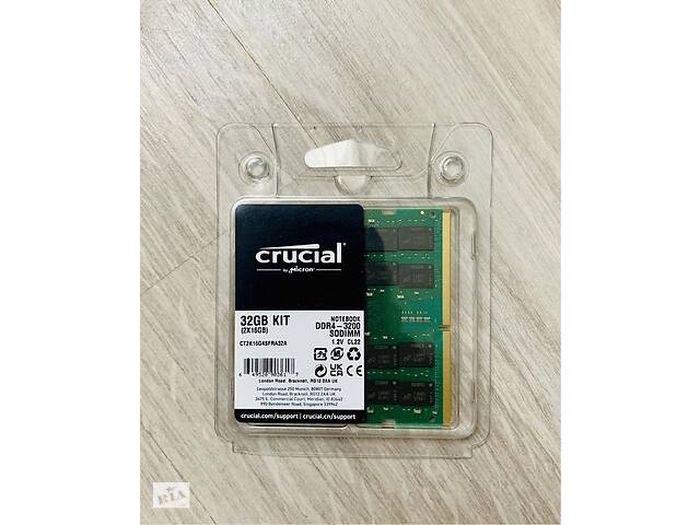 DDR4-3200 Sodimm Crucial 32gb (2*16) 1.2v KIT