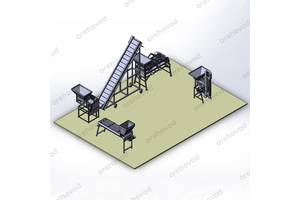 Промышленная линия по переработке грецкого ореха