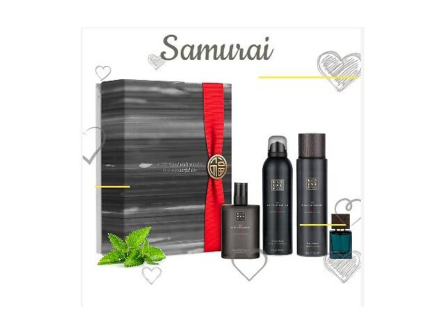 Rituals. Подарочный набор'Samurai' для мужчин. Освежающий ритуал (L)