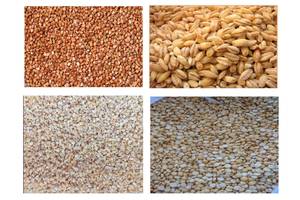 Крупы фасованные: горох, гречка, рис, ячка, чечевица