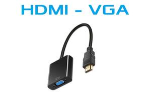 Адаптер HDMI-VGA переходник для подключения Андроид сматр тв приставки к Монитору VGA