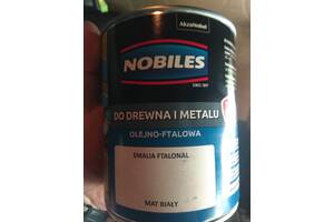 Nobiles bialy mat Нобілес AkzoNobel біла матова 0.7l