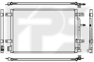 Радиатор кондиционера AUDI A4 05-08 (B7)