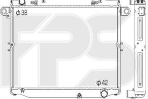 Радиатор охлаждения TOYOTA LAND CRUISER 98-08 (J10)