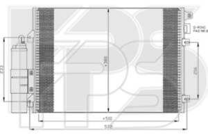 Радіатор кондиціонера RENAULT SYMBOL II 08-13