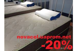 Матрац Sleep& Fly Organic Epsilon-15%. Наматрасник + комплект подушок!