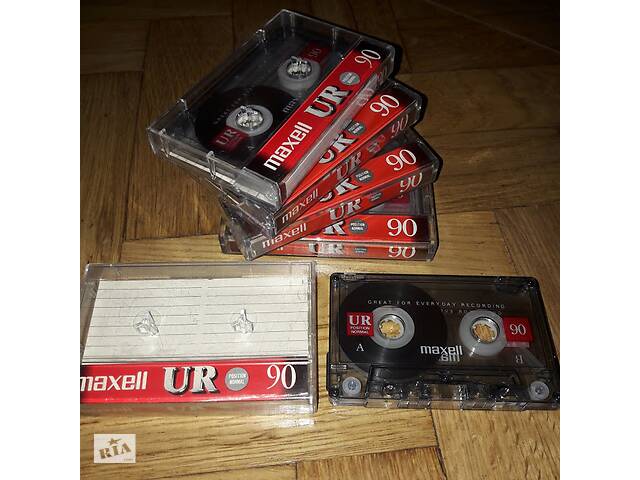 Аудиокассеты, аудио кассеты Maxell UR 90. Нормал. Тип 1