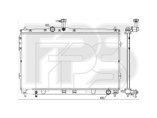 Радіатор охолодження NRF HYUNDAI H-300 08-18