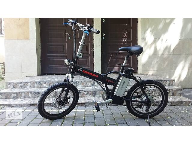 Алюмінієвий складний електровелосипед Smart 250Вт 36в 20 колеса.