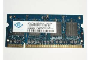 Пам'ять SODIMM DDR2, 512MB, 667 МГц.