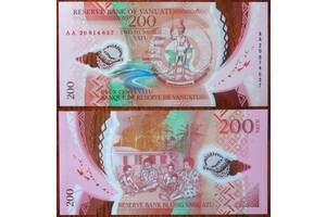 Банкнота 200 вату Вануату 2020 р полімер UNC