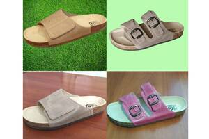 Тапочки, Шлепанцы, Босоножки, Сандалии ортопедические кожаные Ортекс.