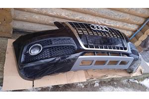 8R0807437 Бампер передний в сборе Audi Q5 Версия S Line 2008-2012 (Черный металлик Номер цвета неизвестен) 121223