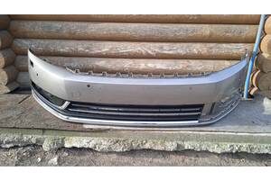 3AA807221 Бампер передний VW Passat B7 ЕВРОПА 2010-2014 ЕВРОПА (Под парктроники Под омыватели Цвет неизвестен) 120224