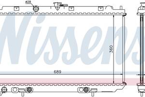 NISSAN | ALMERA (2000) радіатор охолодження двигуна '21460-BM702 21460BM40A 21460-AV700 21460-BM700