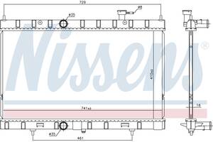 NISSAN | X-TRAIL (2014) 68789 радіатор охолодження двигуна '214104CL0A 214104CM0A 214104BB0A 214104BB0B 214104CM0B'