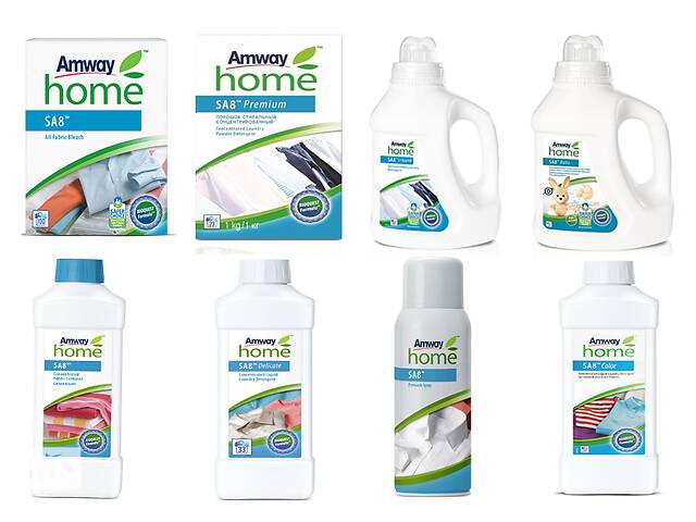 Пральний порошок, засіб для прання, спрей. Amway Home™ SA8™.