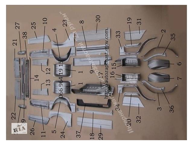 Ремонтные детали кузова