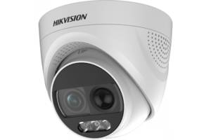 2 Мп ColorVu Turbo HD видеокамера Hikvision с PIR датчиком и сиреной DS-2CE72DFT-PIRXOF (2.8 мм)