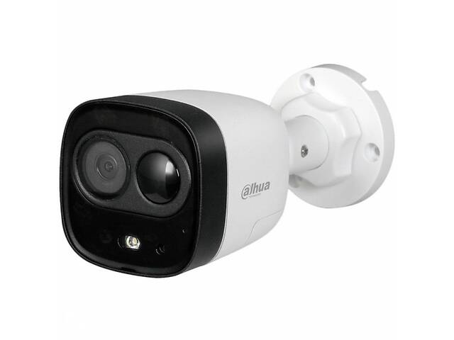 2 Мп HDCVI видеокамера Dahua DH-HAC-ME1200DP (2.8 мм) со световой сиреной