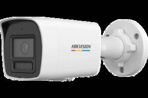 4МП цилиндрическая ColorVu Smart Hybrid-Light камера со звуком и SD картой Hikvision DS-2CD1047G2H-LIUF (2.8мм)