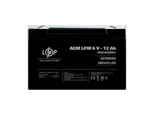 Аккумулятор AGM LPM 6V - 12 Ah Купи уже сегодня!