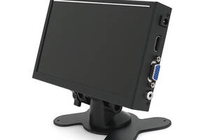 Автомобильный ЖК-монитор 7'(16：9), AV/VGA/HDMI  разъемы, 1024*600ips, 12-24V, BOX