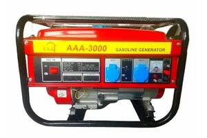 Бензогенератор аварийный Gasoline AAA-3000 2.8кВт комбинированный бензин ручной стартер (1969416258)