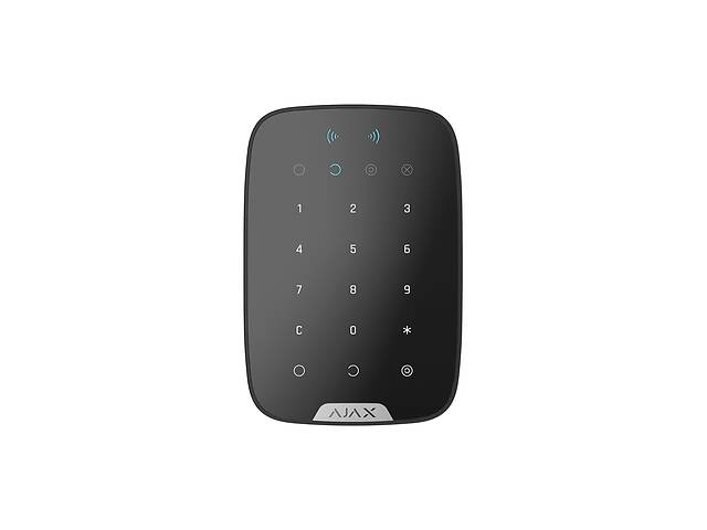 Беспроводная сенсорная клавиатура с RFID-Считывателем и поддержкой Bluetooth Ajax KeyPad Plus black