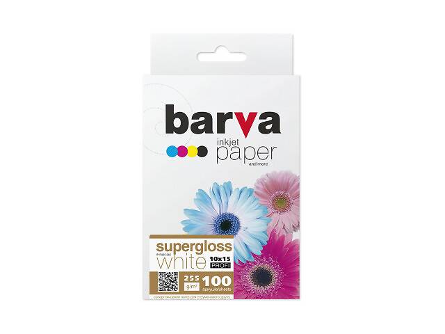 Бумага Barva 10x15, 255 g/m2, PROFI, 100арк, supergloss (R255-265)