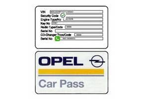 Carpass Opel пін код автоелектроніка ЕБУ ключі