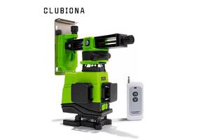 Clubiona 4D лазерный уровень модель IE16 SVAROG 16 Green lines пульт лифт