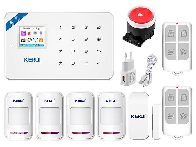 Cигнализация Wi-Fi KERUI W18 для 3-комнатной квартиры blank strong (JFJFJDRJ8DT7H1)