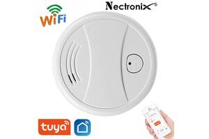 Датчик дыма wifi пожарный датчик Nectronix G2-W, оповещение на смартфон в приложение Tuya smart