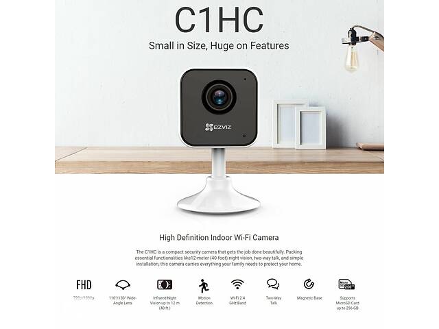 Ezviz CS-C1HC (D0-1D) IP камера 2Мп Wi-Fi (внутренняя)