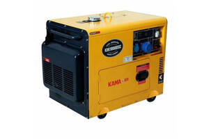 Генератор дизельный KDK10000SC, 9,4KVA, однофазный 230V, объем 30л