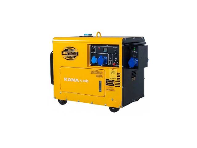 Генератор дизельный KDK7500SCA, 6.9KVA, однофазный 230V