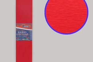Гофрований папір 'Червоний темний' 50*200 см 55%, 20г/м2 жниварка креп гофра Krepina креповий папір