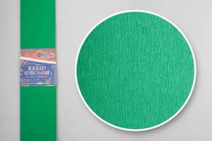 Гофрований папір 'Зелений ' 50*200 см 55%, 20г/м2 жниварка креп гофра Krepina креповий папір