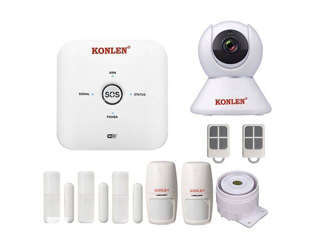 GSM WiFi сигнализация Konlen TUYA MAXI + WiFi 1080p (100617)