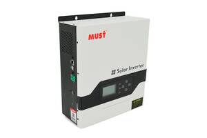 Гибридный инвертор MUST PV18-3024VPM, 3000W, 24V, ток заряда 20/30A, 160-275V, MPPT (60А, 145 Vdc)