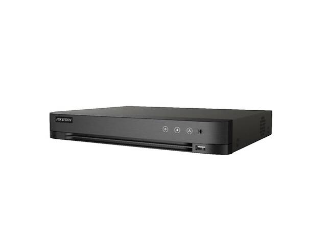 HD-TVI видеорегистратор 8-канальный Hikvision iDS-7208HQHI-M1/S(C) с поддержкой видеоналитики для системы видеонаблюд...