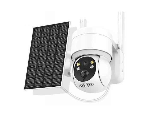 IP камера видеонаблюдения RIAS TQ2 (iCSee APP) Wi-Fi 2MP уличная с солнечной панелью White (3_02534)