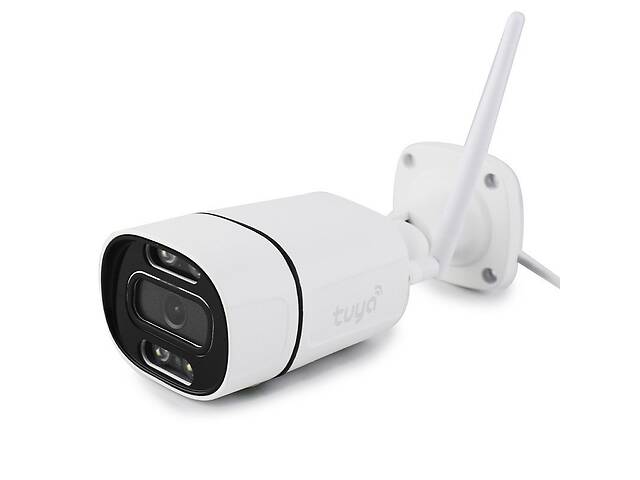 IP-камера видеонаблюдения уличная CAMERA C16 TUYA APP 3.0mp Белая