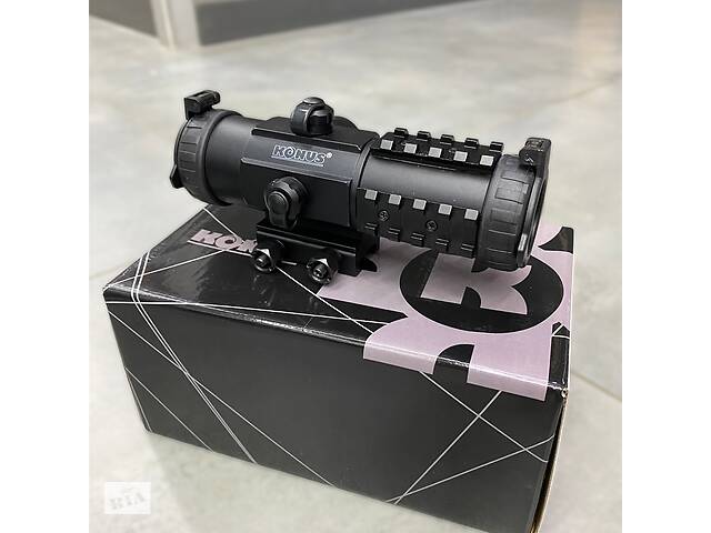 Коллиматорный прицел KONUS SIGHT-PRO PTS2 3x30 (призматический), 2.8 MOA, красная / синяя точка