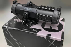 Коллиматорный прицел KONUS SIGHT-PRO PTS2 3x30 (призматический), 2.8 MOA, красная / синяя точка Купи уже