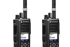 Радиостанция цифровая Motorola MotoTRBO DP4800e VHF AES-256 шифрование комплект 2 штуки