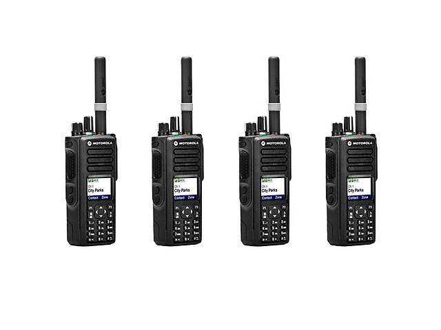 Радиостанция цифровая Motorola MotoTRBO DP4800e VHF AES-256 шифрование, комплект 4 штуки