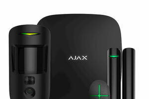 Комплект беспроводной сигнализации Ajax StarterKit Cam black ( Hub 2/MotionCam/DoorProtect/SpaceControl )