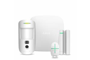 Комплект беспроводной сигнализации Ajax StarterKit Cam white ( Hub 2/MotionCam/DoorProtect/SpaceControl )